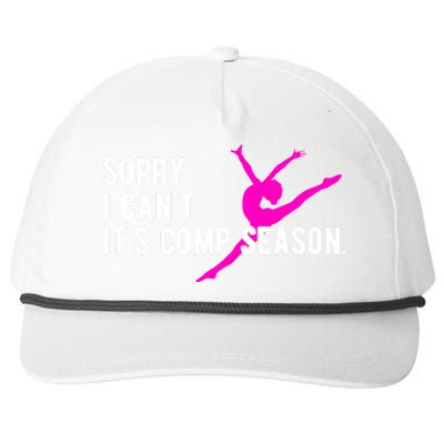 Sorry I CanT Comp Season Cheer Comp Dance Dancing Snapback Five-Panel Rope Hat