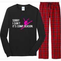 Sorry I CanT Comp Season Cheer Comp Dance Dancing Long Sleeve Pajama Set