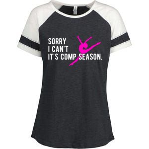 Sorry I CanT Comp Season Cheer Comp Dance Dancing Enza Ladies Jersey Colorblock Tee