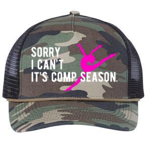 Sorry I CanT Comp Season Cheer Comp Dance Dancing Retro Rope Trucker Hat Cap