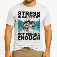 Stress Is Caused By Not Fishing Enough Performance Shirt