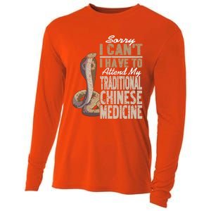 Sorry I Cant I Have To Attend Traditional Chinese Medicine Great Gift Cooling Performance Long Sleeve Crew