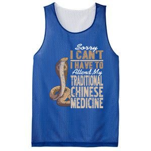 Sorry I Cant I Have To Attend Traditional Chinese Medicine Great Gift Mesh Reversible Basketball Jersey Tank