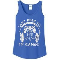 Sorry I Can't Hear You I'm Gaming Vintage Gamer Ladies Essential Tank