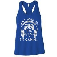 Sorry I Can't Hear You I'm Gaming Vintage Gamer Women's Racerback Tank