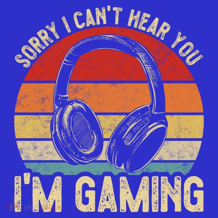 Sorry I Can't Hear You I'm Gaming Funny Gamer Gaming Vintage Gift T-Shirt
