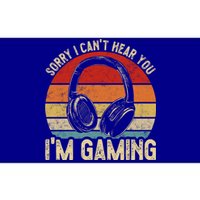 Sorry I Can't Hear You I'm Gaming Funny Gamer Gaming Vintage Gift Bumper Sticker