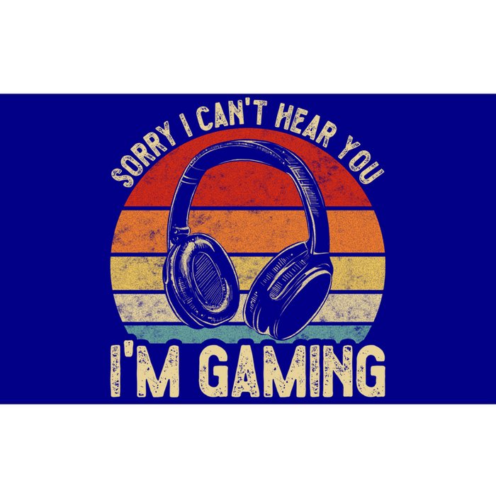 Sorry I Can't Hear You I'm Gaming Funny Gamer Gaming Vintage Gift Bumper Sticker