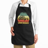 Sorry I CanT I Have Plans With Lawn Mower Cool Lawn Mowing Apron