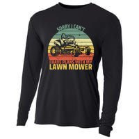 Sorry I CanT I Have Plans With Lawn Mower Cool Lawn Mowing Cooling Performance Long Sleeve Crew