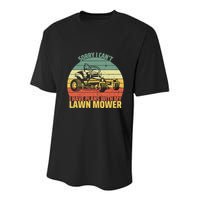 Sorry I CanT I Have Plans With Lawn Mower Cool Lawn Mowing Youth Performance Sprint T-Shirt