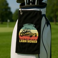 Sorry I CanT I Have Plans With Lawn Mower Cool Lawn Mowing Golf Towel