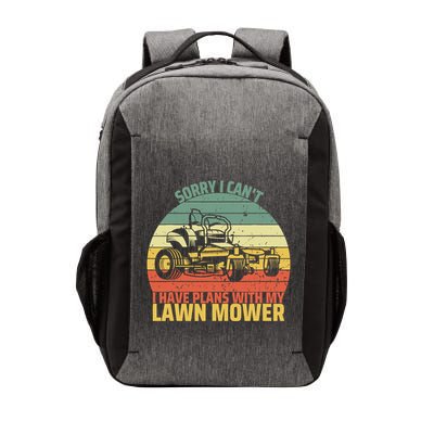 Sorry I CanT I Have Plans With Lawn Mower Cool Lawn Mowing Vector Backpack