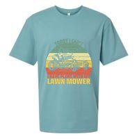 Sorry I CanT I Have Plans With Lawn Mower Cool Lawn Mowing Sueded Cloud Jersey T-Shirt