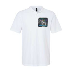 Snazzyseagull I Cannot Live Laugh Love In These Conditions Raccoon Softstyle Adult Sport Polo