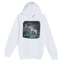 Snazzyseagull I Cannot Live Laugh Love In These Conditions Raccoon Premium Pullover Hoodie