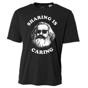 Sharing Is Caring Karl Marx Funny Socialism Cooling Performance Crew T-Shirt