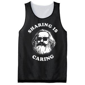 Sharing Is Caring Karl Marx Funny Socialism Mesh Reversible Basketball Jersey Tank