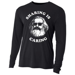 Sharing Is Caring Karl Marx Funny Socialism Cooling Performance Long Sleeve Crew