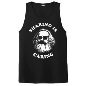 Sharing Is Caring Karl Marx Funny Socialism PosiCharge Competitor Tank