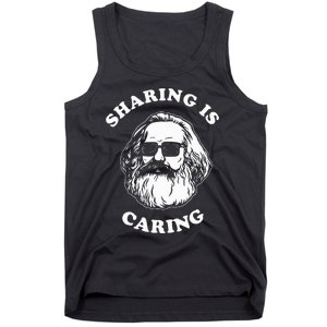 Sharing Is Caring Karl Marx Funny Socialism Tank Top