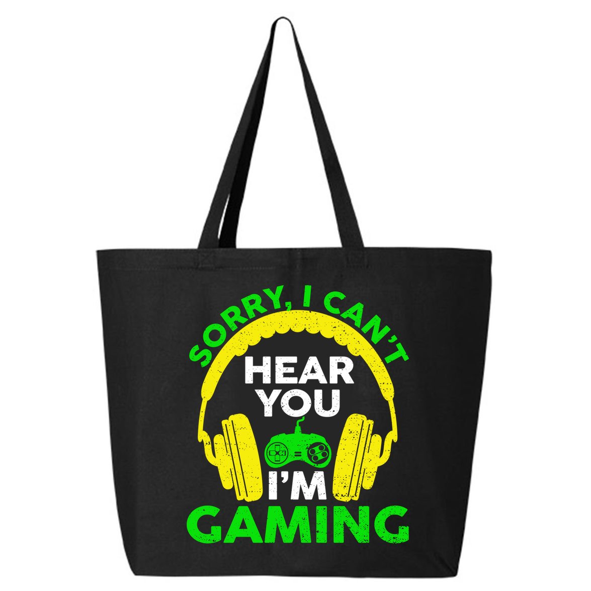 Sorry I Can't Hear You I'm Gaming Funny Gamer Gaming Vintage Funny Gift 25L Jumbo Tote