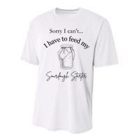 Sorry I CanT...I Have To Feed My Sourdough Starter Performance Sprint T-Shirt