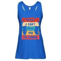 Sorry I Can't Hear You I'm Gaming Funny Gamer Funny Gift Vintage Gift Ladies Essential Flowy Tank