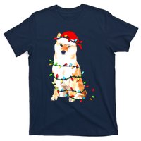 Shiba Inu Christmas Dog Lover Puppy Lights Xmas T-Shirt