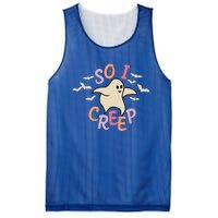 So I Creep Retro Halloween Spooky Vibes Trick Or Treat Ghost Cute Mesh Reversible Basketball Jersey Tank