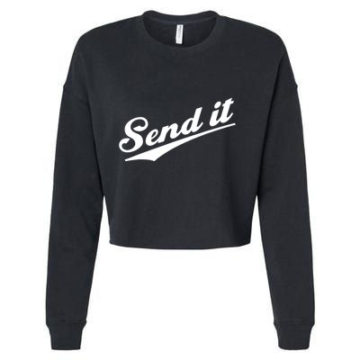 Sent It Classic Logo Cropped Pullover Crew