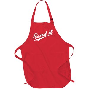 Sent It Classic Logo Full-Length Apron With Pockets