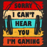 Sorry I Can't Hear You I'm Gaming Retro Adult Drive Performance Visor
