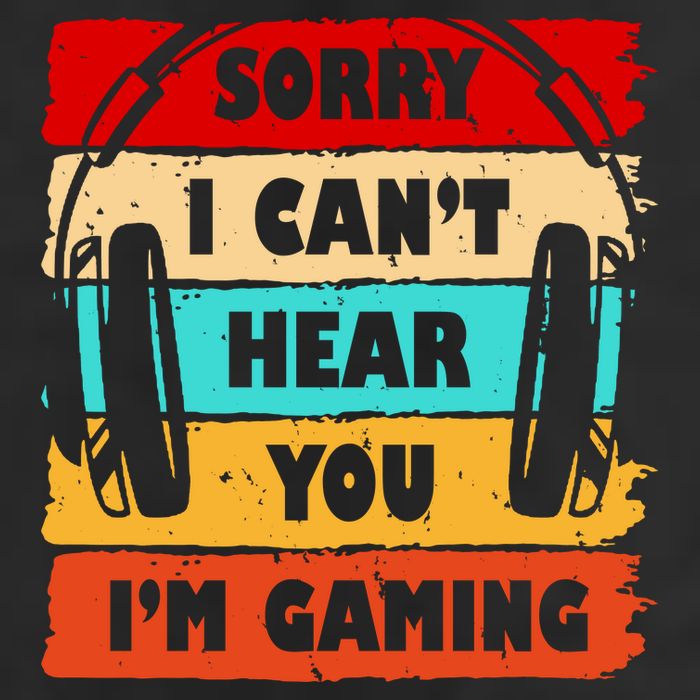 Sorry I Can't Hear You I'm Gaming Retro Adult Drive Performance Visor