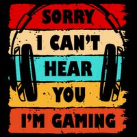 Sorry I Can't Hear You I'm Gaming Retro 16oz Travel Tumbler