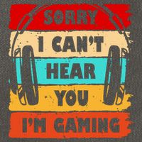 Sorry I Can't Hear You I'm Gaming Retro Cotton Canvas Backpack