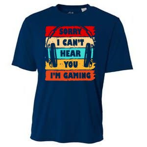 Sorry I Can't Hear You I'm Gaming Retro Cooling Performance Crew T-Shirt