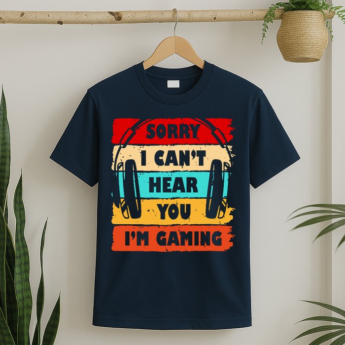 Sorry I Can't Hear You I'm Gaming Retro T-Shirt