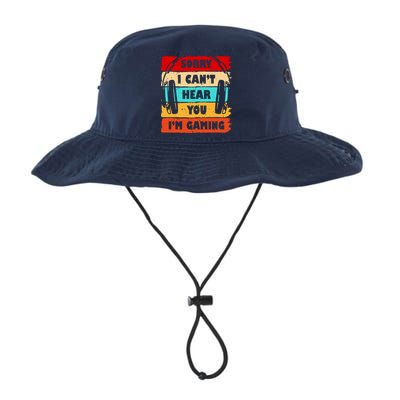 Sorry I Can't Hear You I'm Gaming Retro Bucket Hat