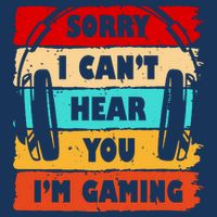 Sorry I Can't Hear You I'm Gaming Retro Visor