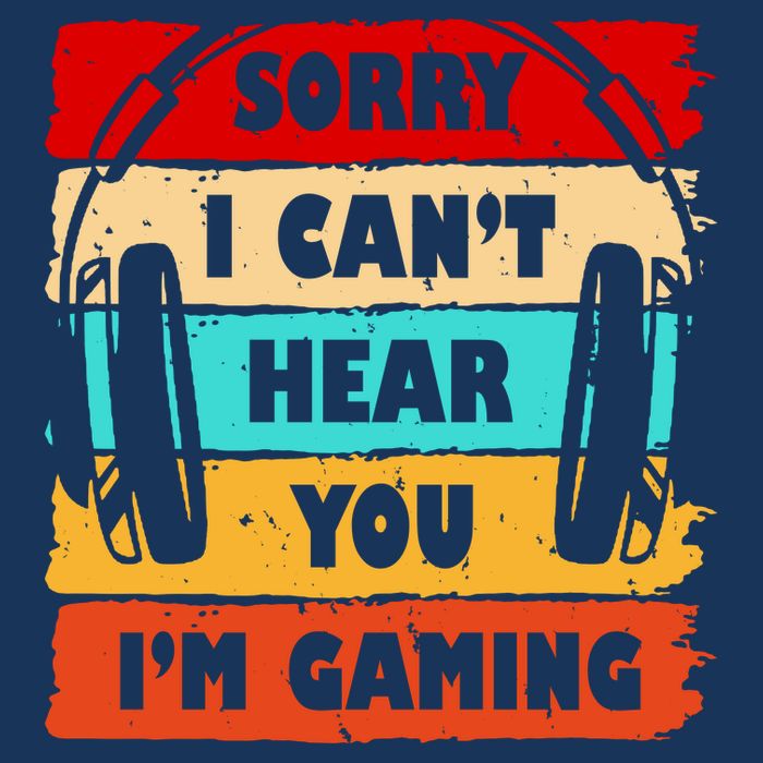 Sorry I Can't Hear You I'm Gaming Retro Visor