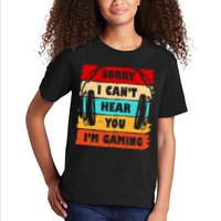Sorry I Can't Hear You I'm Gaming Retro Kids T-Shirt