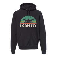 Swimming I Can Fly vintage team coach Premium Hoodie