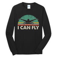 Swimming I Can Fly vintage team coach Tall Long Sleeve T-Shirt