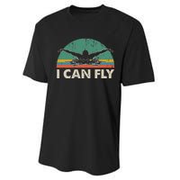 Swimming I Can Fly vintage team coach Performance Sprint T-Shirt