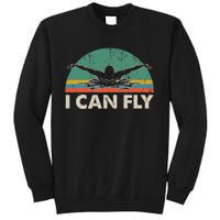 Swimming I Can Fly vintage team coach Tall Sweatshirt