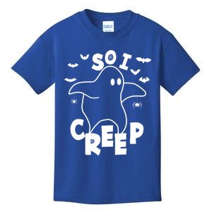 So I Creep Funny Halloween Ghost Spooky Season Kids T-Shirt