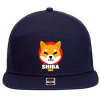 Shiba Inu Coin Crypto Token Cryptocurrency Wallet Shiba Army 7 Panel Mesh Trucker Snapback Hat