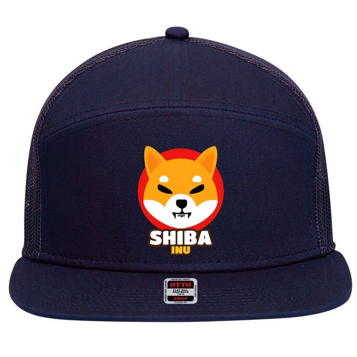 Shiba Inu Coin Crypto Token Cryptocurrency Wallet Shiba Army 7 Panel Mesh Trucker Snapback Hat