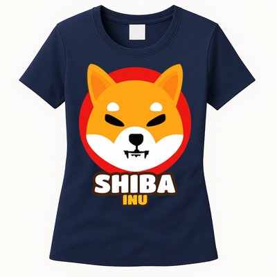 Shiba Inu Coin Crypto Token Cryptocurrency Wallet Shiba Army Womens T-Shirt